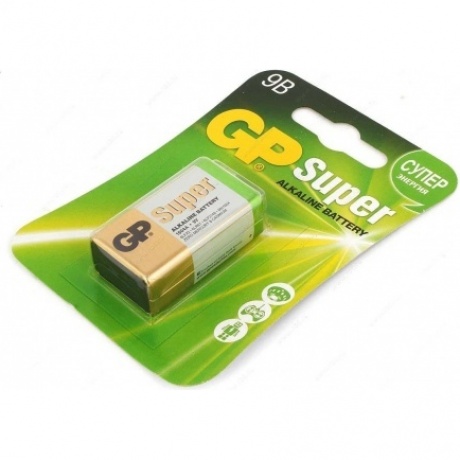 Батарейка алкалиновая GP Super Alkaline 9V Крона - 1 шт. на блистере - фото 2