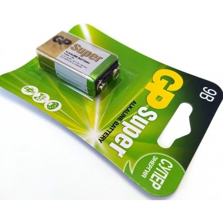 Батарейка алкалиновая GP Super Alkaline 9V Крона - 1 шт. на блистере - фото 3