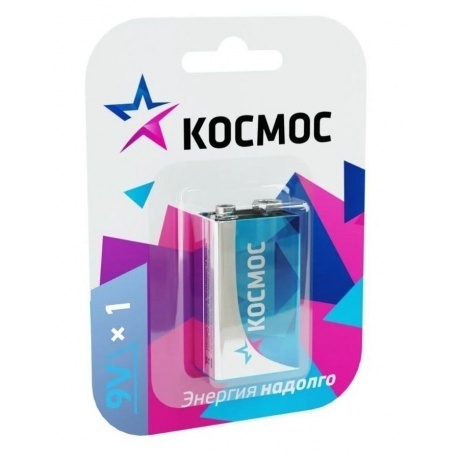 Элемент питания Космос 6LR61 1*BL - фото 2