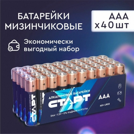 Батарейки СТАРТ LR03-BL10 AAA 10шт - фото 10