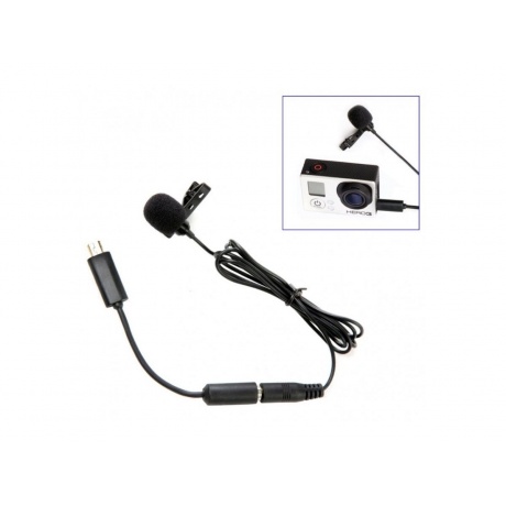 Петличный всенаправленный конденсаторный микрофон Boya BY-LM20 для GoPro, видео, фотокамер и смарфонов - фото 1