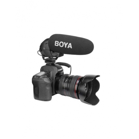 Накамерный суперкардиоидный конденсаторный микрофон-пушка Boya BY-BM3030 для фото и видеокамер, диктофонов - фото 6