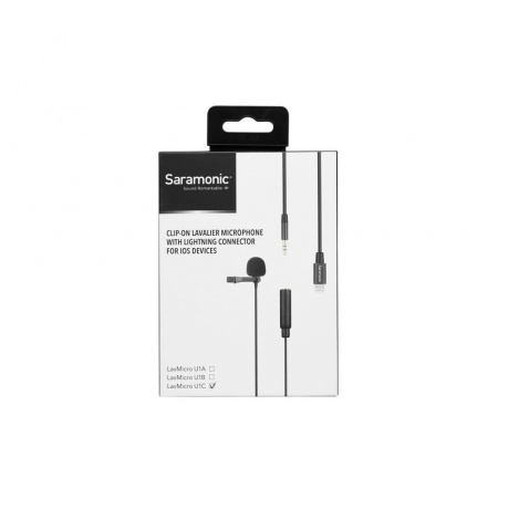 Петличный микрофон Saramonic LavMicro U1C с кабелем 6м и 2мя клипсами, разъем Lighting (iPhone) - фото 5