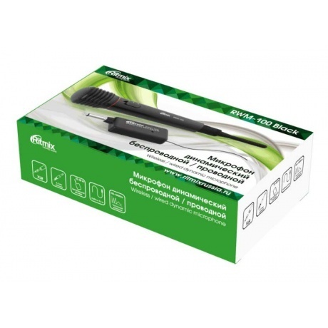 Микрофон Ritmix RWM-100 черный - фото 5
