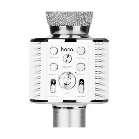 Караоке-микрофон Hoco BK3 Silver - фото 4