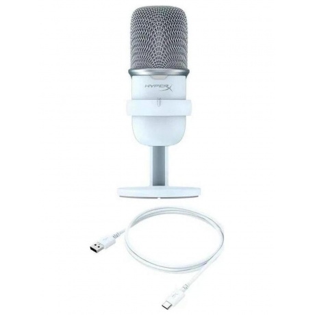 Микрофон/ HyperX SoloCast белый - фото 6