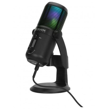 Микрофон проводной Оклик SM-400G 2м черный - фото 6