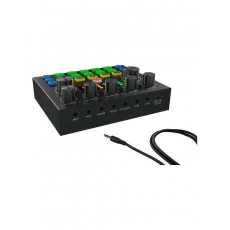 Микрофон проводной Оклик SM-600G 2.5м черный - фото 3