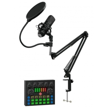 Микрофон проводной Оклик SM-600G 2.5м черный - фото 4