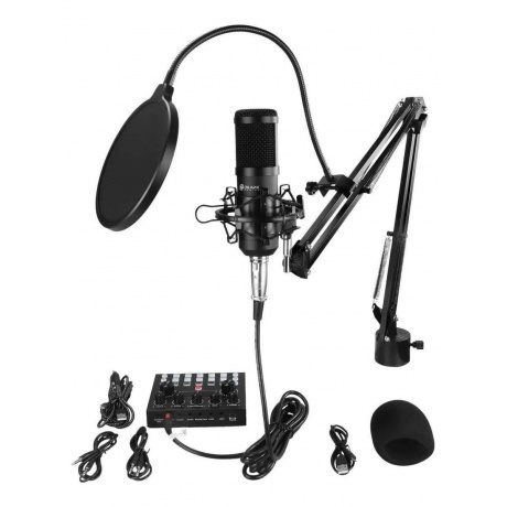 Микрофон проводной Оклик SM-600G 2.5м черный - фото 8