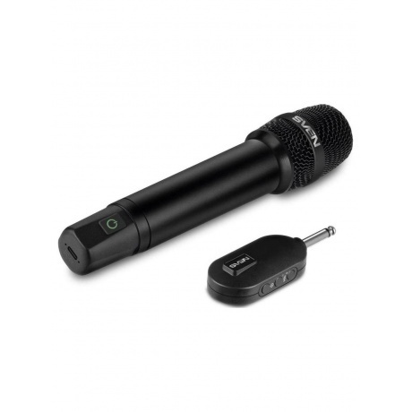 Микрофон беспроводной SVEN MK-740, черный (2.4GHz, 180mAh) - фото 1