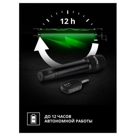 Микрофон беспроводной SVEN MK-740, черный (2.4GHz, 180mAh) - фото 11