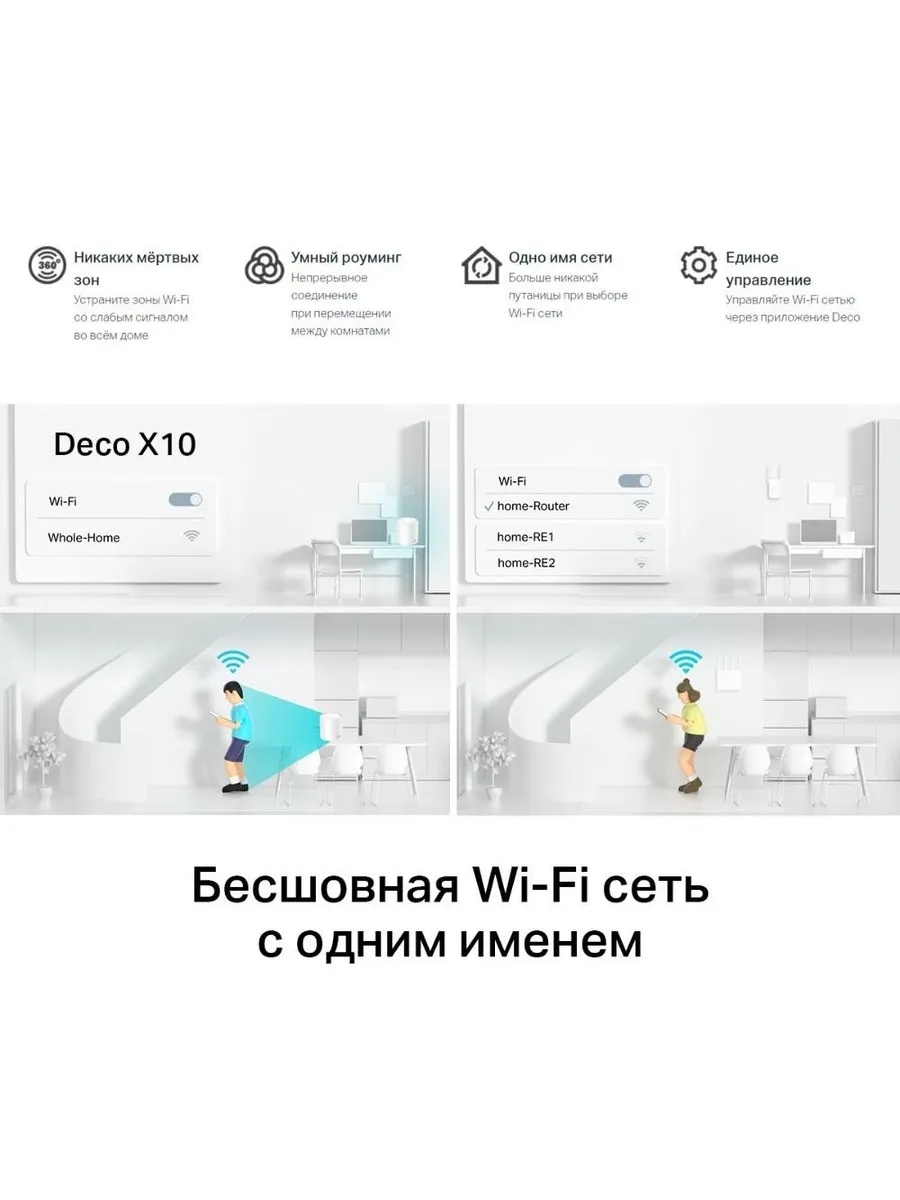 Wi-Fi система TP-Link Deco X10(3-pack) - фото 15