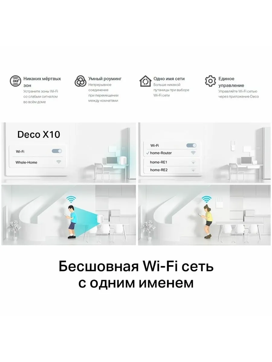 Wi-Fi система TP-Link Deco X10(3-pack) - фото 18