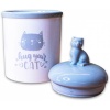 КерамикАрт бокс керамический для хранения корма Hug your cat 165...
