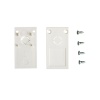 Комплект из Vitaluce VT0313-00 2х белых торцевых заглушек для тр...