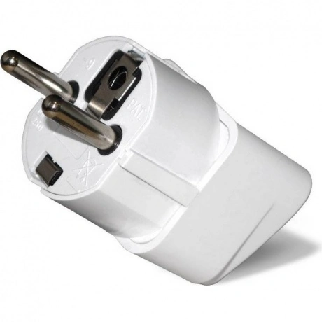 Переходник универсальный UNIVersal с заземлением 16А 250В, белый