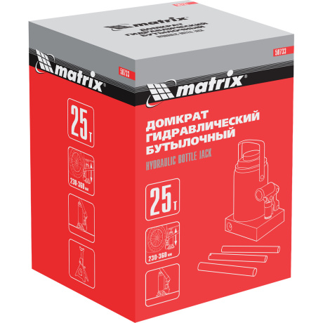 Домкрат Matrix Master бутылочный, 25 тонн (50733) - фото 25