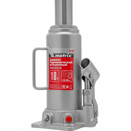 Домкрат Matrix Master 50725 бутылочный, 10 тонн - фото 11