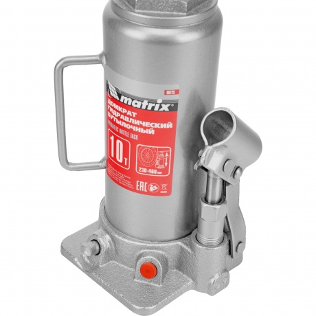 Домкрат Matrix Master 50725 бутылочный, 10 тонн - фото 12