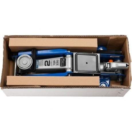 Домкрат Зубр Профессионал 43053-2-K подкатной, 2т - фото 6