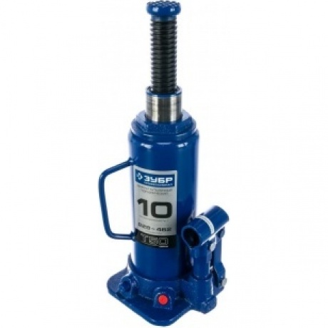 Домкрат бутылочный гидравлический ЗУБР 10т, 228-462 мм Профессионал (43060-10) - фото 3