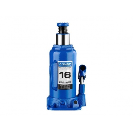 Домкрат бутылочный гидравлический ЗУБР 16т, 228-465 мм Профессионал (43060-16) - фото 3