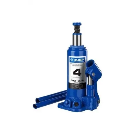 Домкрат бутылочный гидравлический ЗУБР 4т, 192-374 мм Профессион...