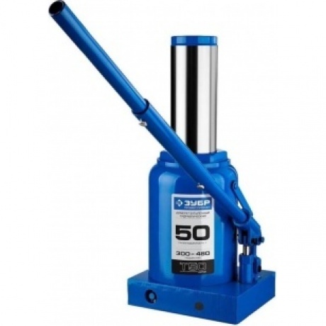 Домкрат бутылочный гидравлический ЗУБР 50т, 300-480 мм Профессионал (43060-50) - фото 2