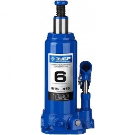 Домкрат бутылочный гидравлический ЗУБР 6т, 215-415 мм Профессионал 43060-6_z01 - фото 3
