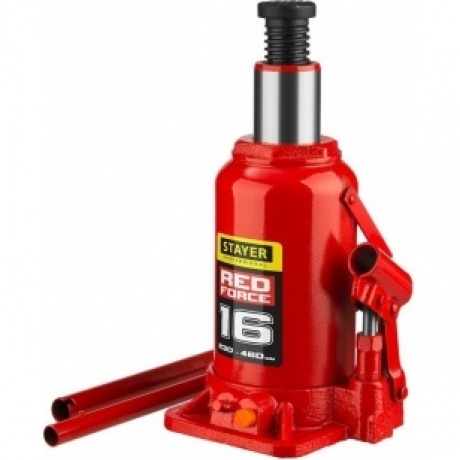 Домкрат бутылочный гидравлический STAYER RED FORCE, 16т, 230-460 мм (43160-16) - фото 3