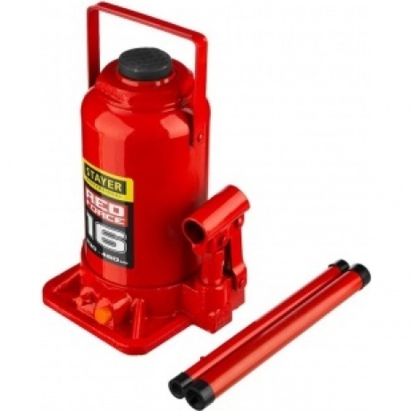 Домкрат бутылочный гидравлический STAYER RED FORCE, 16т, 230-460 мм (43160-16) - фото 4