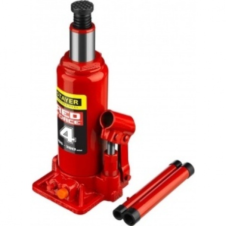 Домкрат бутылочный гидравлический STAYER RED FORCE, 4т, 195-380 мм (43160-4) - фото 4