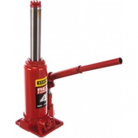 Домкрат бутылочный гидравлический STAYER RED FORCE, 4т, 195-380 мм в кейсе (43160-4-K) - фото 2