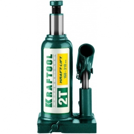 Домкрат бутылочный гидравлический KRAFTOOL KRAFT-LIFT, 2т, 158-308 мм (43462-2) - фото 3