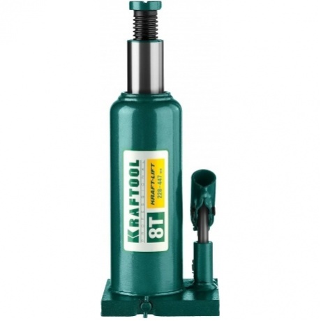 Домкрат бутылочный гидравлический KRAFTOOL KRAFT-LIFT, 8т, 230-457 мм (43462-8) - фото 3