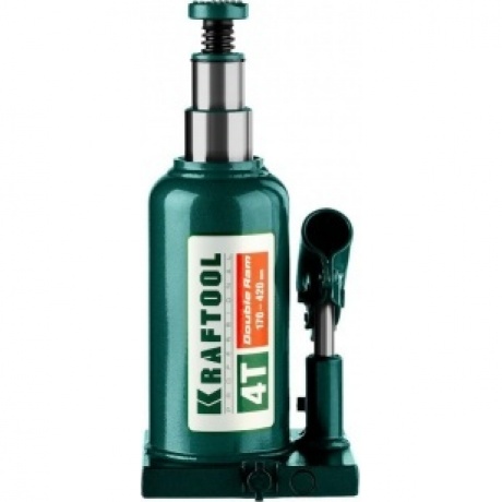 Домкрат двухштоковый бутылочный с увеличенным подъемом (43463-4) KRAFTOOL DOUBLE RAM, 4т, 170-420 мм - фото 3