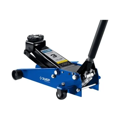 Домкрат подкатной ЗУБР X80, 3т, 130-465 мм, с быстрым подъемом д...