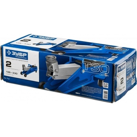 Домкрат подкатной гидравлический в кейсе, Профессионал (43053-2-K) ЗУБР Т-30-K, 2т, 135-330 мм - фото 6