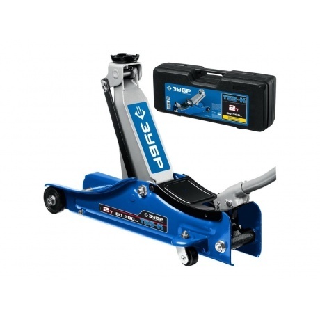 

Домкрат подкатной ЗУБР Т-55-K, 2т, 80-380 мм, с увеличенным подъемом и низким подхватом в кейсе, Профессионал (43058-2-K)