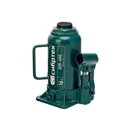 Домкрат гидравлический бутылочный, 16 т, 205-400 мм Сибртех - фото 2