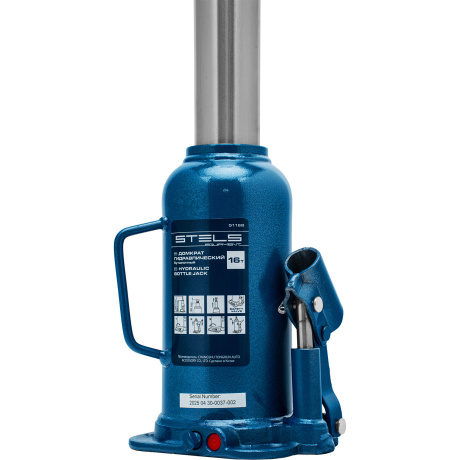 Домкрат гидравлический бутылочный, 16 т, h подъема 227-457 мм Stels (51168) - фото 13