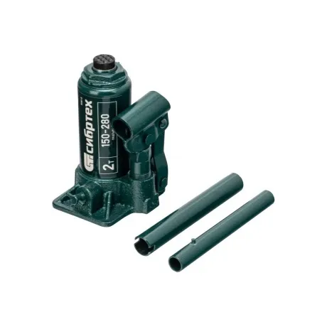 Домкрат гидравлический бутылочный, 2 т, 150-280 мм, в пласт. кей...