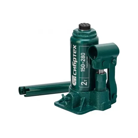 Домкрат гидравлический бутылочный, 2 т, 150-280 мм Сибртех