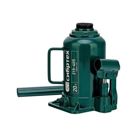 Домкрат гидравлический бутылочный, 20 т, 215-405 мм Сибртех