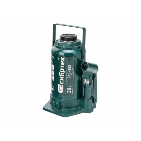 Домкрат гидравлический бутылочный, 30 т, 245-385 мм Сибртех - фото 2