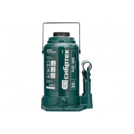 Домкрат гидравлический бутылочный, 30 т, 245-385 мм Сибртех - фото 3