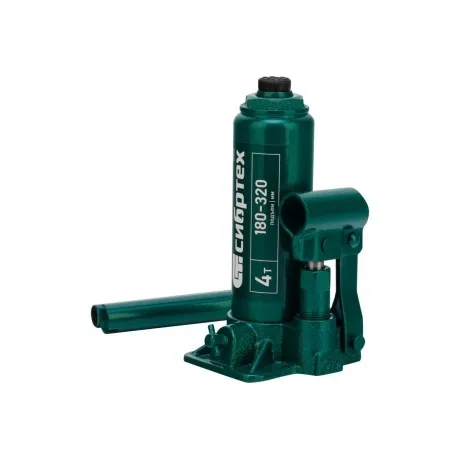 Домкрат гидравлический бутылочный, 4 т, 180-320 мм Сибртех