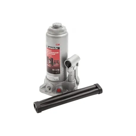 Домкрат гидравлический бутылочный, 5 т, h подъема 216-413 мм Mat...