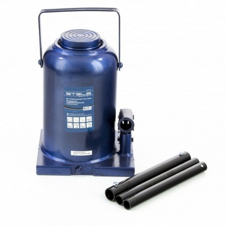 

Домкрат гидравлический бутылочный, 50 т, h подъема 280-450 мм Stels